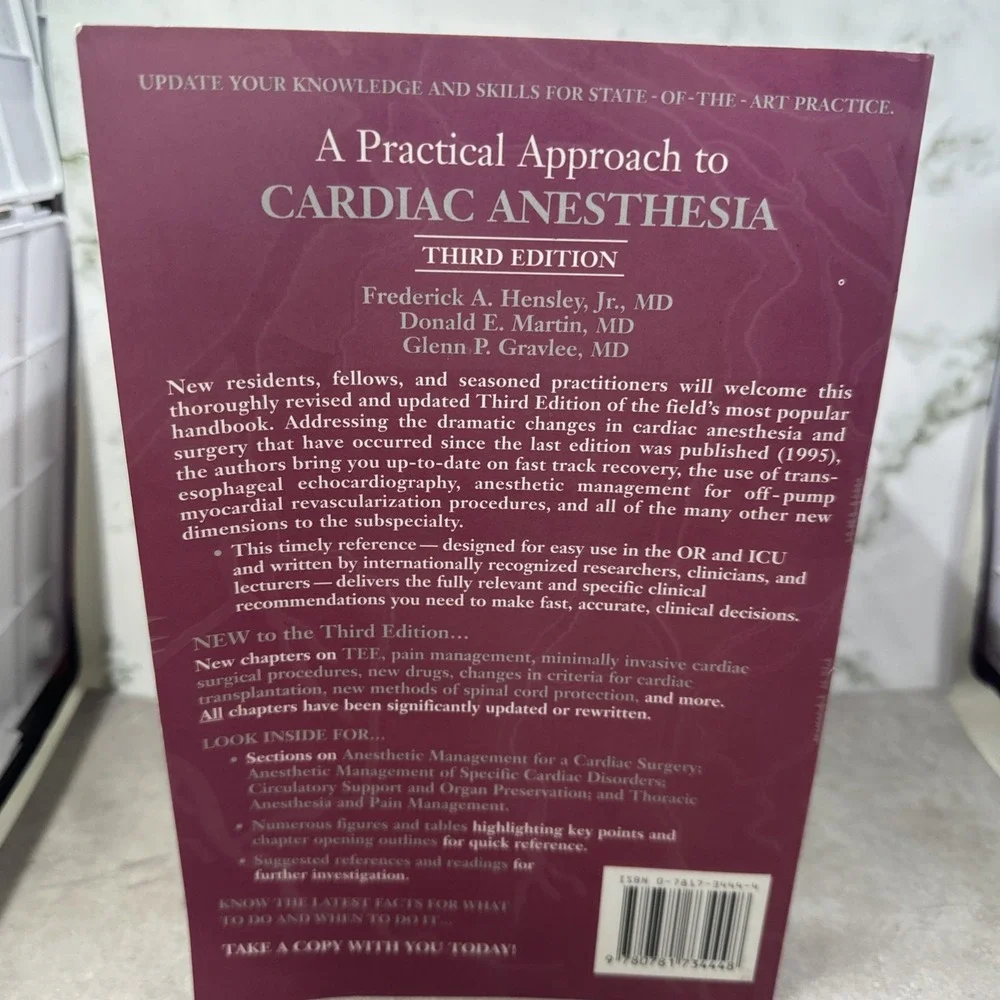 Practical Approach to Cardiac Anesthesia by Frederick A. Hensley Jr., Donald E.